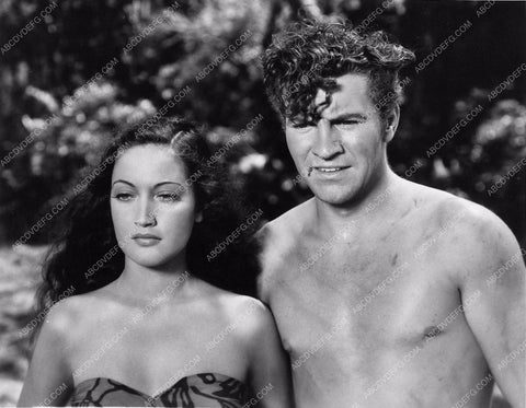 Dorothy Lamour shirtless Robert Preston film Typhoon 1292-28