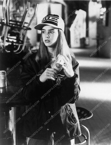 Brooke Shields in Raiders gear film TILT 12975-24