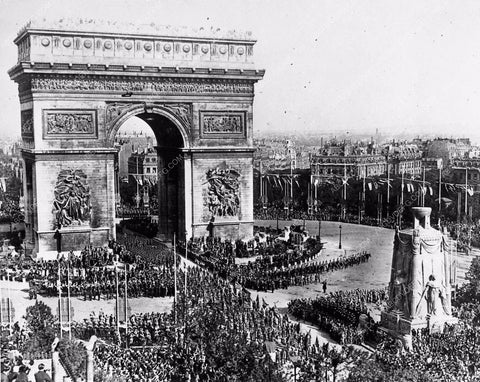 1919 Bastille Day in Paris with the Arch of Triumph featured cool photo 1309-05