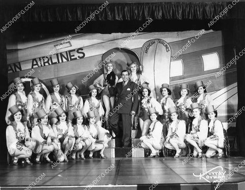 music Harry Richman and bunch cute chorus girls live stage American Airlines production 1368-07