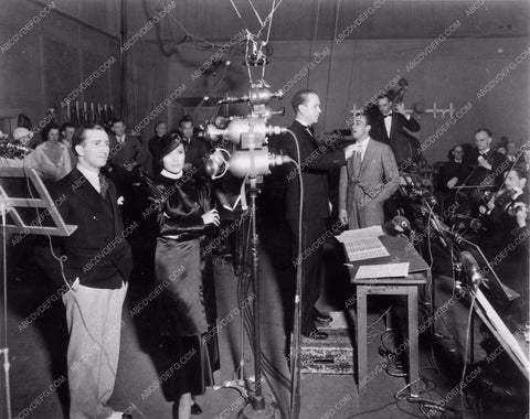 superb candid Dolores Del Rio Russ Columbo recording session 1369-16