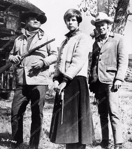 John Wayne Kim Darby Glenn Campbell western film True Grit 1376-16