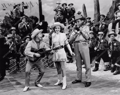Mickey Rooney Tommy Dorsey Judy Garland cute cowgirl outfit 1391-03