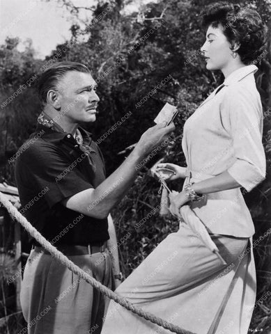 Clark Gable Ava Gardner film scene Mogambo 1407-13