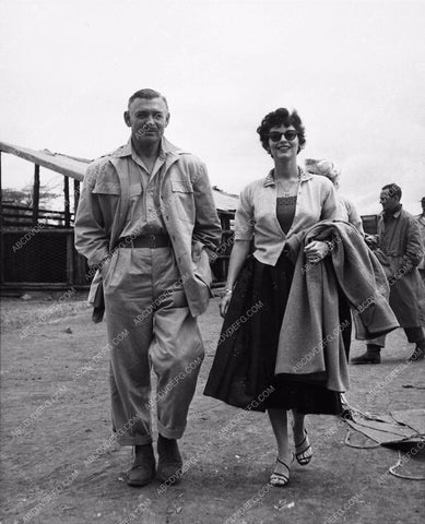 Clark Gable Ava Gardner candid behind the scenes Mogambo 1407-18