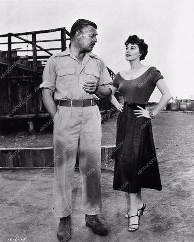 Clark Gable Ava Gardner film scene Mogambo 1407-21
