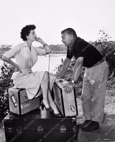 Clark Gable Ava Gardner film scene Mogambo 1407-22