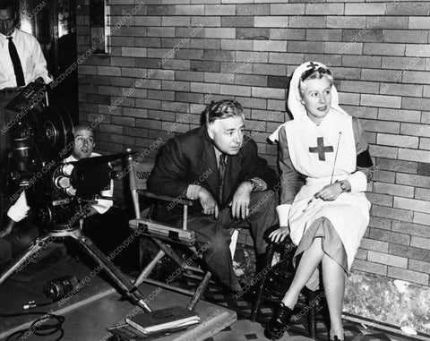 Irene Dunne director Clarence Brown The White Cliffs of Dover candid 1425-18