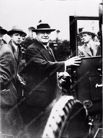 Harry F. Sinclair of Sinclair Oil getting in his car 1463-12
