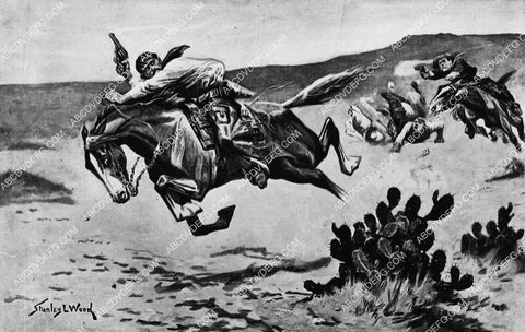 western action painting by Stanley L Wood 1499-35