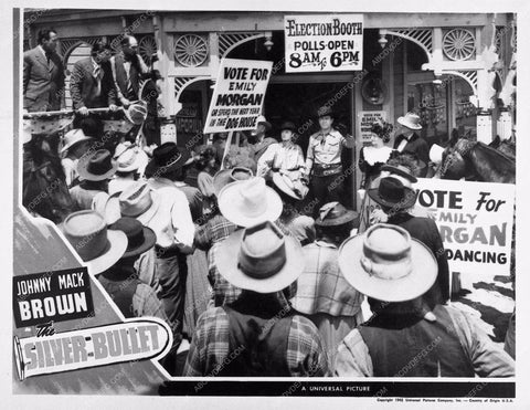 Johnny Mack Brown add western film Silver Bullet 1551-05