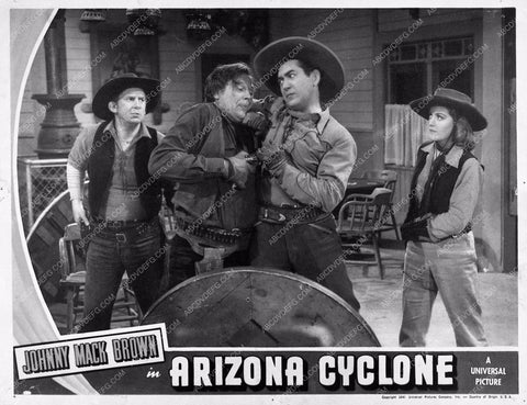 Johnny Mack Brown add western film Arizona Cyclone 1551-06