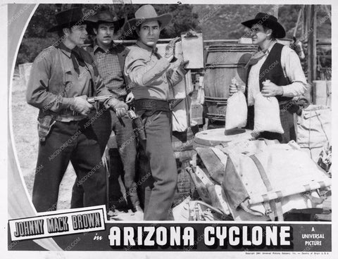 Johnny Mack Brown add western film Arizona Cyclone 1551-07