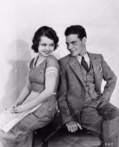 Eddie Quillan Sally Starr very cute seated portrait of both 1584-31