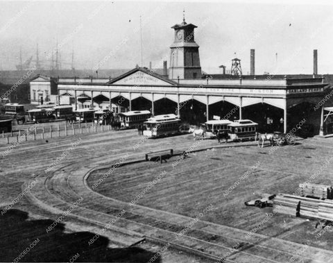 circa 1875 historic San Francisco end of line for streetcars 1601-20