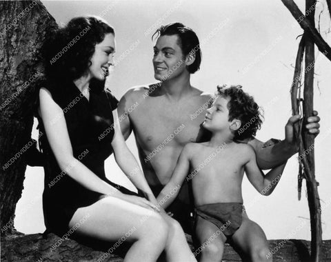 Maureen O'Sullivan Johnny Weissmuller Johnny Sheffield film Tarzan Finds a Son 1625-16