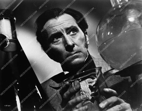 Peter Cushing using the lab equipment film The Curse of Frankenstein 1627-12