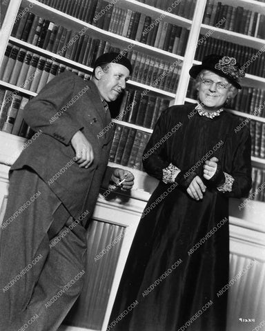 director Tod Browning w Lionel Barrymore in drag on set film The Devil Doll 1628-30