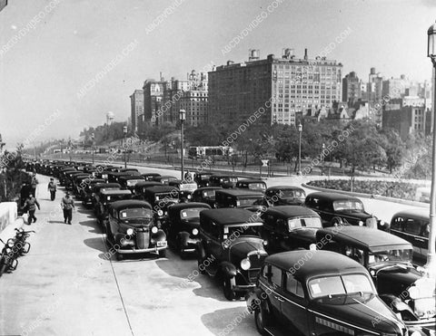 early traffic jame lots of automobiles 1721-26