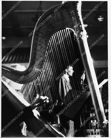 Frank Sinatra through a harp 1727-07