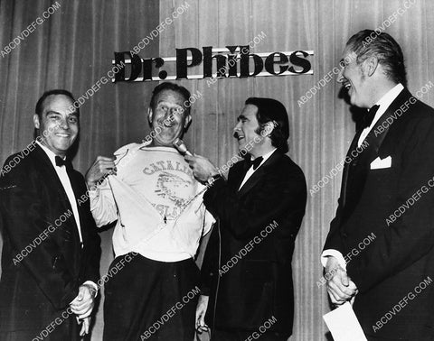 Doodles Weaver Vincent Price and friends at Abominable Dr Phibes film premiere 1751-24