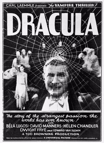 ad slick Bela Lugosi Dracula 1788-07