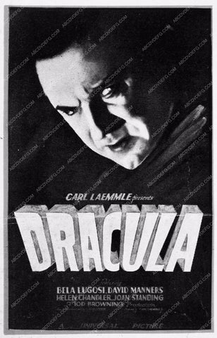 ad slick Bela Lugosi Dracula 1788-11