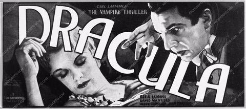 ad slick Bela Lugosi Dracula 1788-12