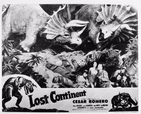 ad slick Cesar Romero Chick Chandler John Hoyt Lost Continent 1788-27