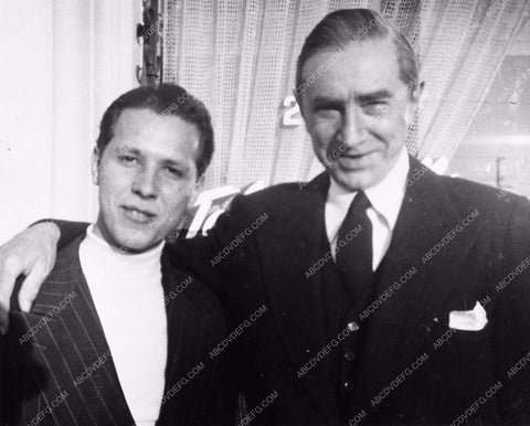 candid shot of Bela Lugosi Conrad Brooks on set Plan Nine from Outer Space 1804-24