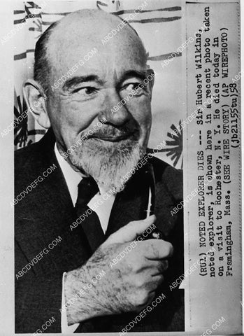 news photo noted explorer Sir Hubert Wilkins 1827-11