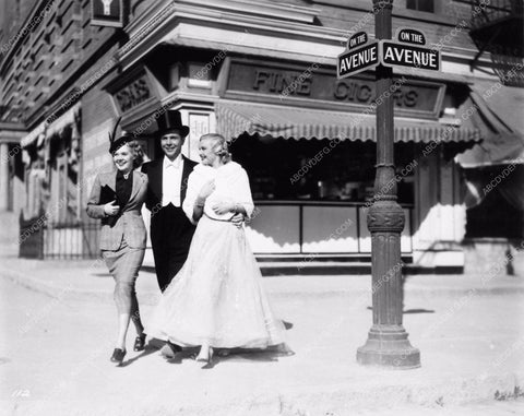 Madeleine Carroll Dick Powell Alice Faye on the set On The Avenue 1868-10