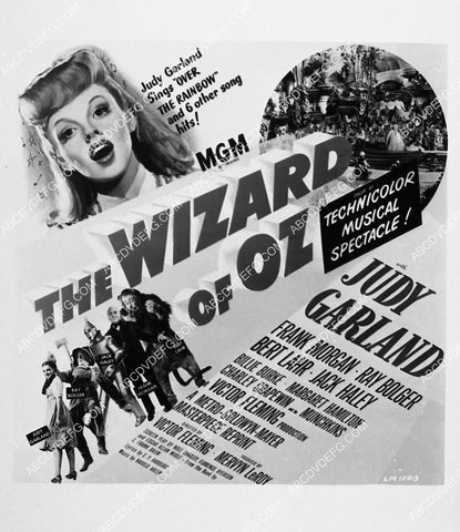 ad slick Judy Garland and cast film The Wizard of Oz 1885-08