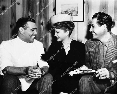 candid Clark Gable Anne Baxter John Hodiak 1909-13