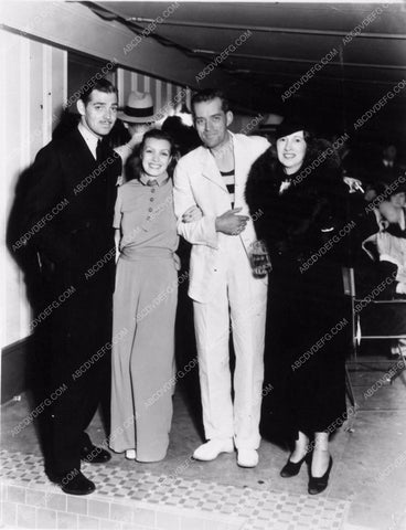 great candid Clark Gable & wife director W.S. Van Dyke C. Montenegro 1910-21