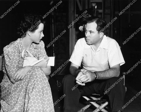 candid Hedy Lamarr King Vidor on set MGM Studios 1913-13