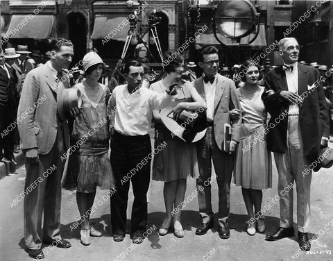 candid Buster Keaton Marceline Day cast and crew silent film The Camerman 1915-12