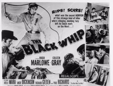 ad slick Hugh Marlowe The Black Whip 1924-02