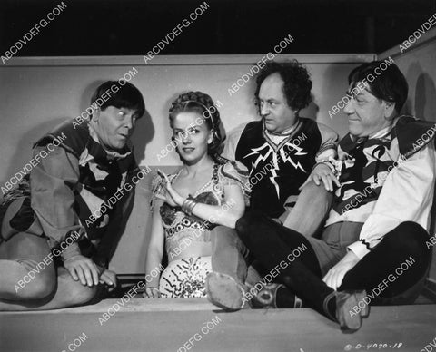 3 Stooges Moe Larry Shemp Virginia Hunter short film Fiddlers Three 1956-20