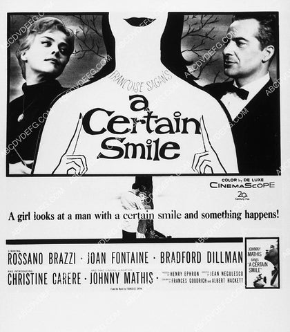 ad slick Joan Fontaine Rosanno Brazzi film A Certain Smile 1960-01