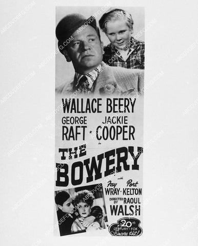 ad slick Wallace Beery Jackie Cooper film The Bowery 1979-01
