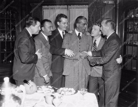 candid Boris Karloff William Cagney Stuart Erwin James & Russell Gleason circa 1936 Robert Armstrong 1989-10
