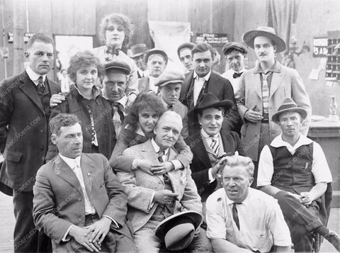 Lon Chaney Sr. with cast & crew unidentified silent film 1989-25