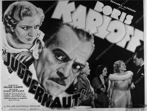 ad slick Boris Karloff Joan Wyndham film Juggernaut 2053-31