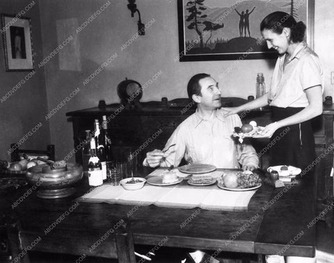 Bela Lugosi and wife Lillian candid at home 2082-34