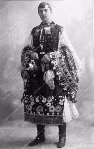 Bela Lugosi portrait in native costume 1913 Hungary 2084-36