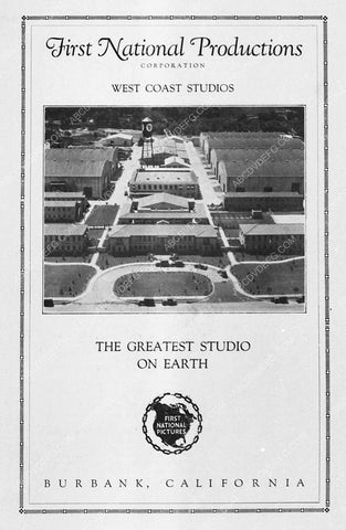 cool ad First National Studios West Coast Burbank Cal 2093b-03