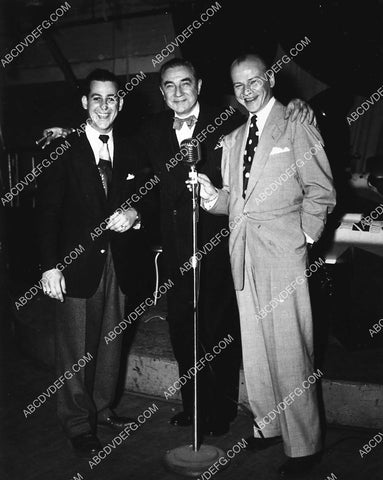 candid Bela Lugosi and friends at the microphone 2112-24