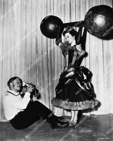 Joe E Brown photographs Kathryn Grayson on set film Show Boat 2114-31