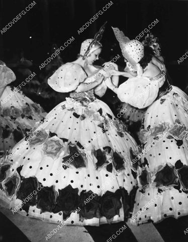 MGM models in wardrobe gowns by Dolly Tree on set film Rosalie 2114-34